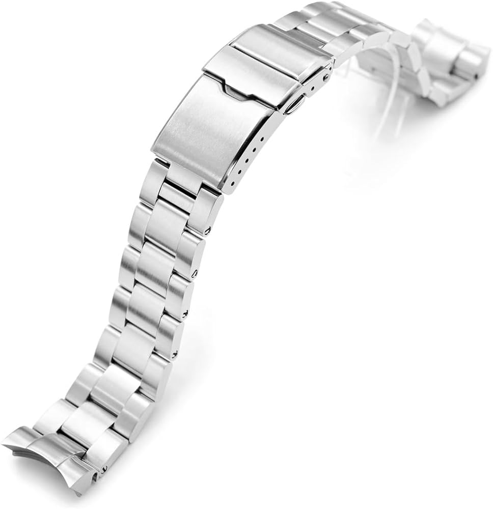 Amazon.co.jp: [MiLTAT] 20mm メタル時計バンド ステンレス オイスター