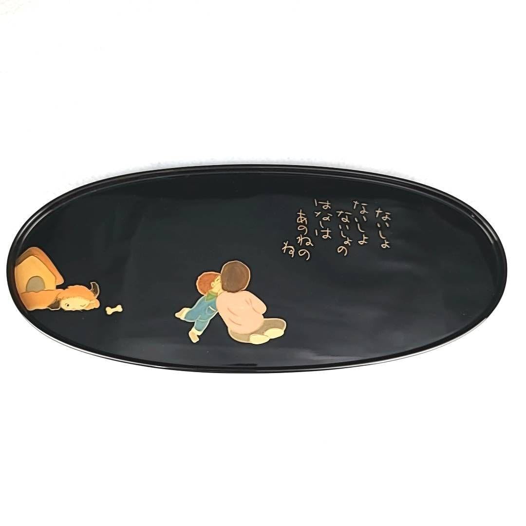 Amazon.co.jp: 輪島 千舟堂造輪島塗 摂田勢津子作 5枚 漆芸朱漆器盆飾