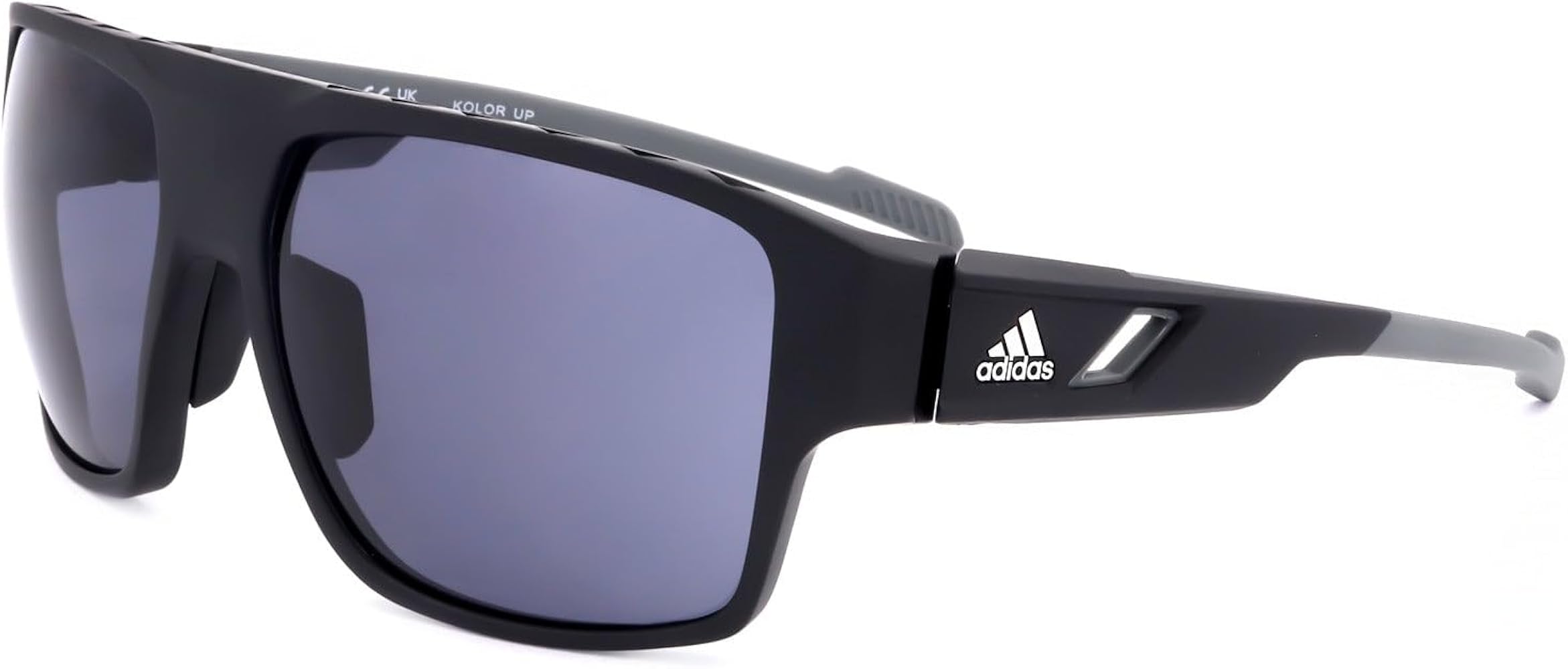 Amazon.com: Sunglasses Adidas Sport SP 0046 02A Matte Black/Smoke