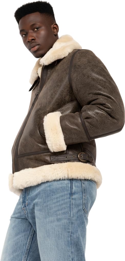 Amazon | SCHOTT Men 'sレザージャケットlc1259 Marron US サイズ: S