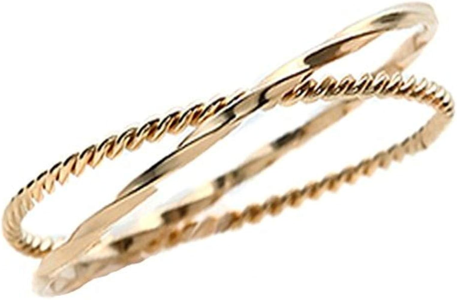 Amazon | [AM1616] サイズ 5号 18金 リング ジュエリー K18 指輪