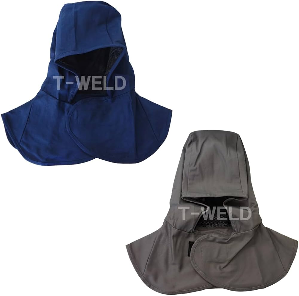 Amazon.co.jp: TOAN カラー選択自由：溶接 防炎 溶接頭巾 (ネイビー