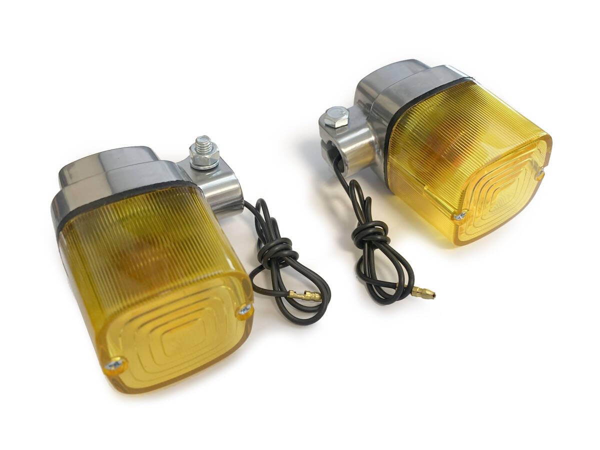 新品 カワサキ Z1 Z2 JMCタイプ 角型ヨーロピアンウインカー 4個セット