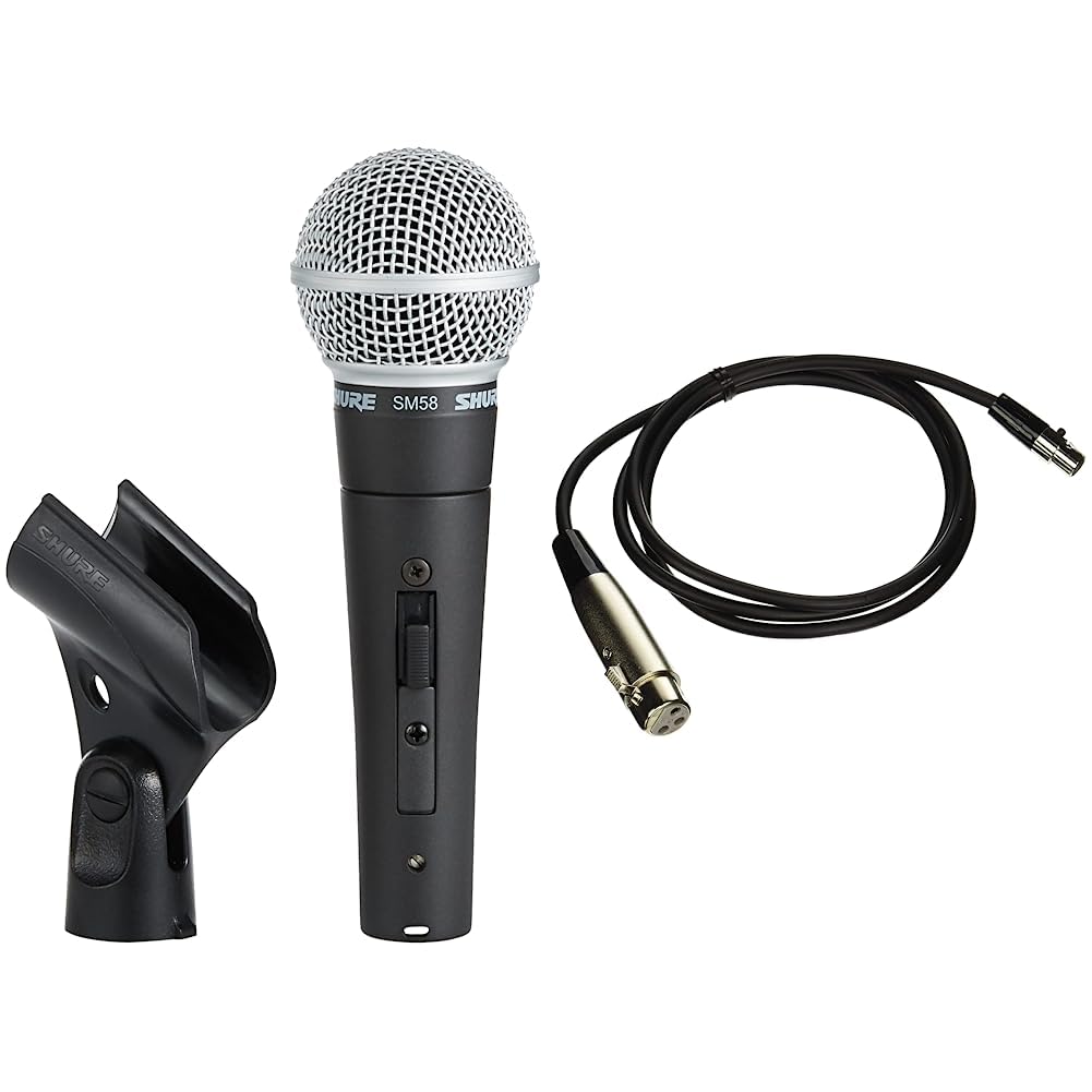 Amazon.com: Shure SM58 Cardioid Dynamic Vocal Microphone with On