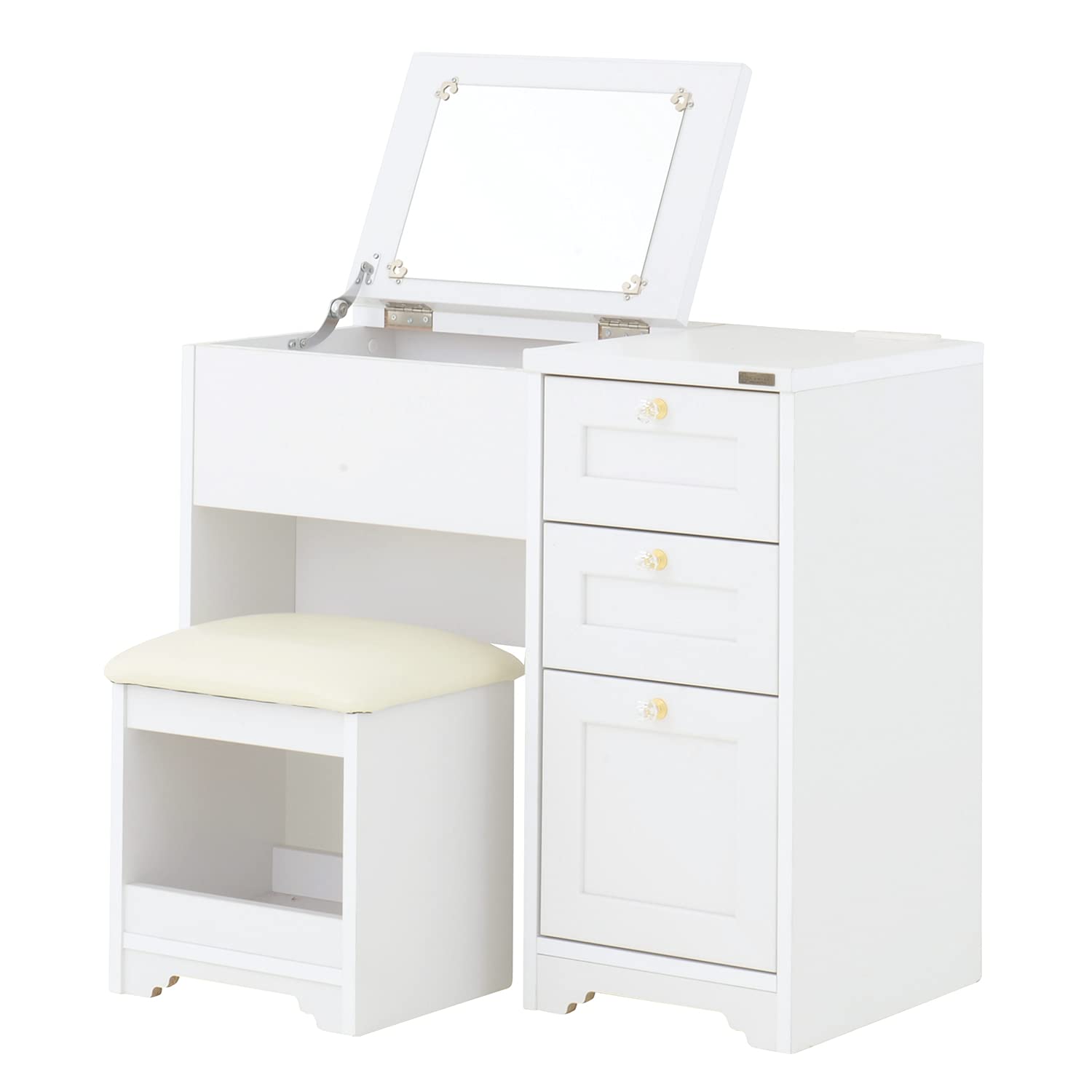 Amazon｜ドレッサー 完成品 デスク おしゃれ 北欧 収納 ドレッサー