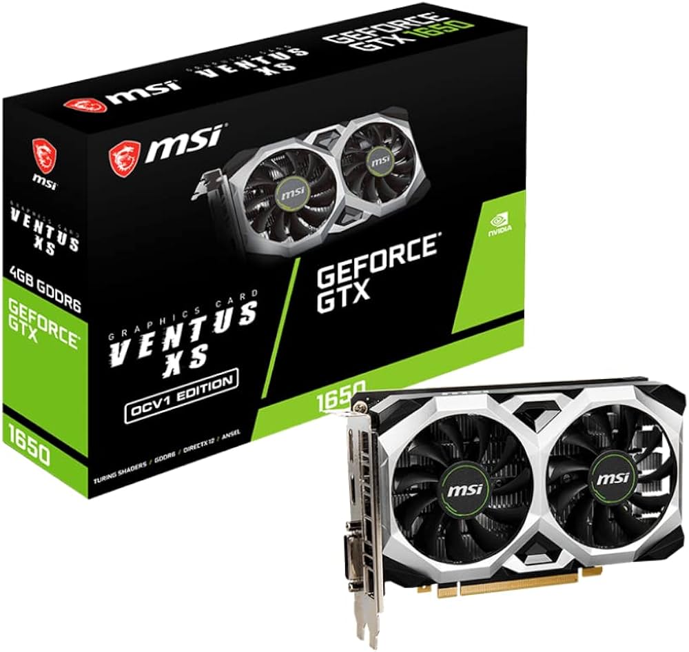 Amazon | MSI GTX 1650 4GB GDDR6 Ventus XS OCV1 GPU グラフィック