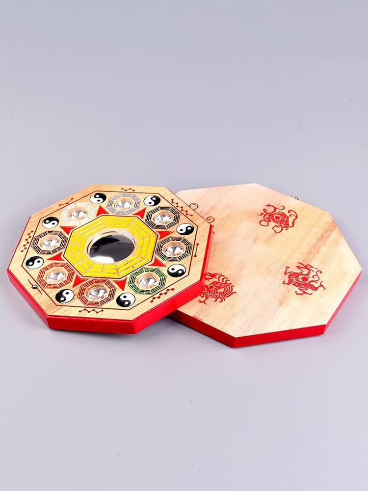 ゆゆん】遠野龍神石 八卦 縁起の良い八角カット 星型五芒星彫刻入 ゆ