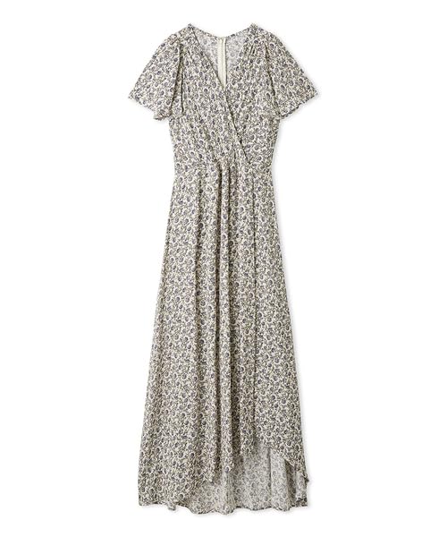 Amazon.co.jp: [フレイ アイディー] カシュクールプリントワンピース