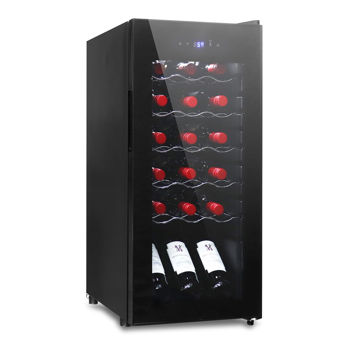 Amazon.co.jp: WEIMALL ワインセラー 小型 家庭用 18本収納 70L 縦置き