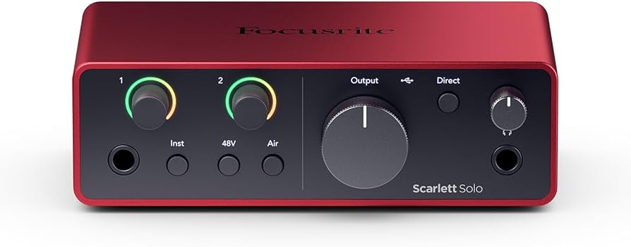 Amazon.com: Focusrite Scarlett Solo 4th Gen USB Audio Interface