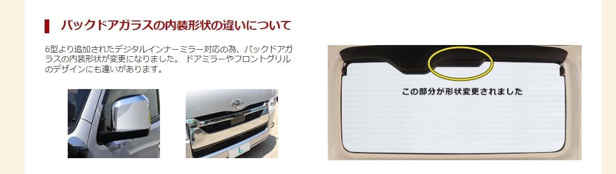 Amazon | Cargo ハイエース 200系 ワイドボディ サンシェード DX S-GL