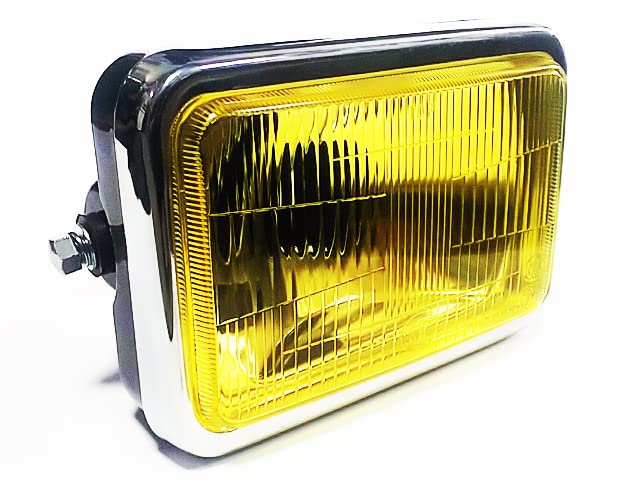 Amazon | Q2-2YLB アウトレット 角型ヘッドライト イエローレンズ LED