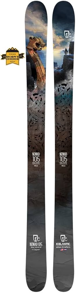 Amazon | Icelantic Nomad 105 スキー - 2022 1色 181cm | Icelantic