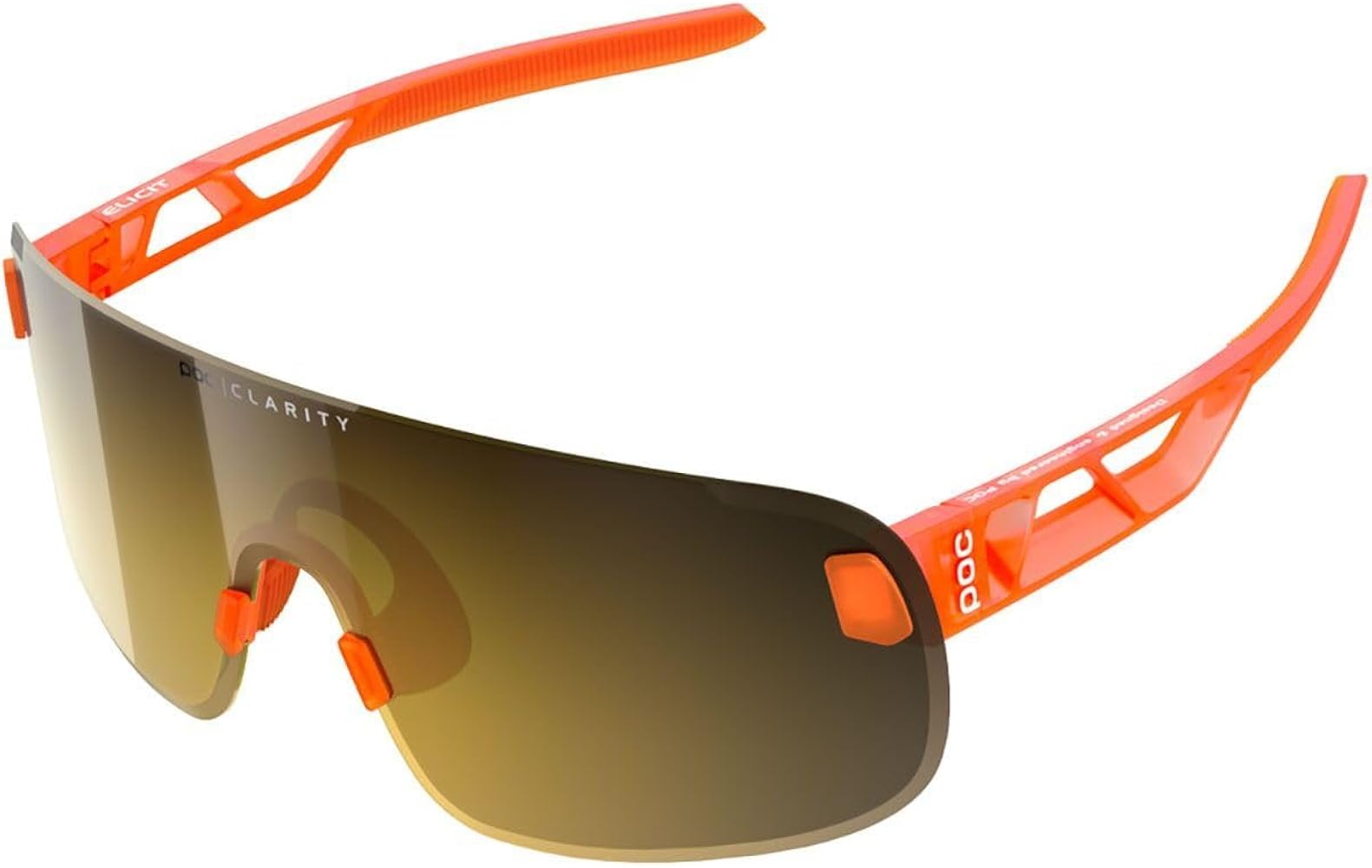 Amazon.com: POC Elicit Sunglasses Fluo. Orange Translucent/Clarity