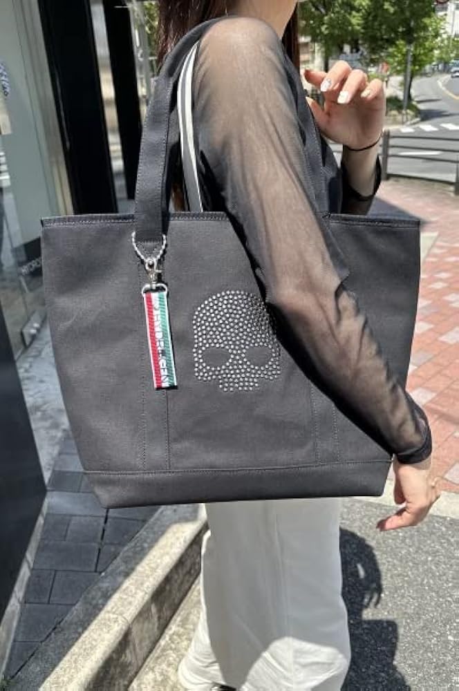 Amazon | [ハイドロゲン] トートバッグ スカル ファスナー式 メンズ