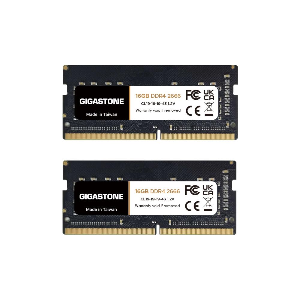 Amazon.co.jp: 【メモリ ノートパソコン専用 DDR4】GIGASTONE 16GBx2枚