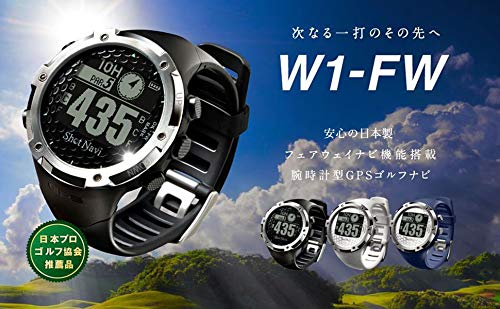 μ 動作確認OK ショットナビ W1-FW 充電器あり 腕時計 GPS μ 動作確認OK