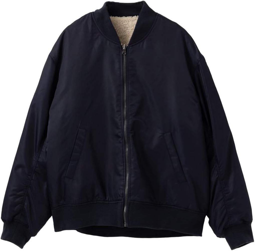 Amazon | [NAVY] ネイビー MA-1 フライトジャケット メンズ 撥水