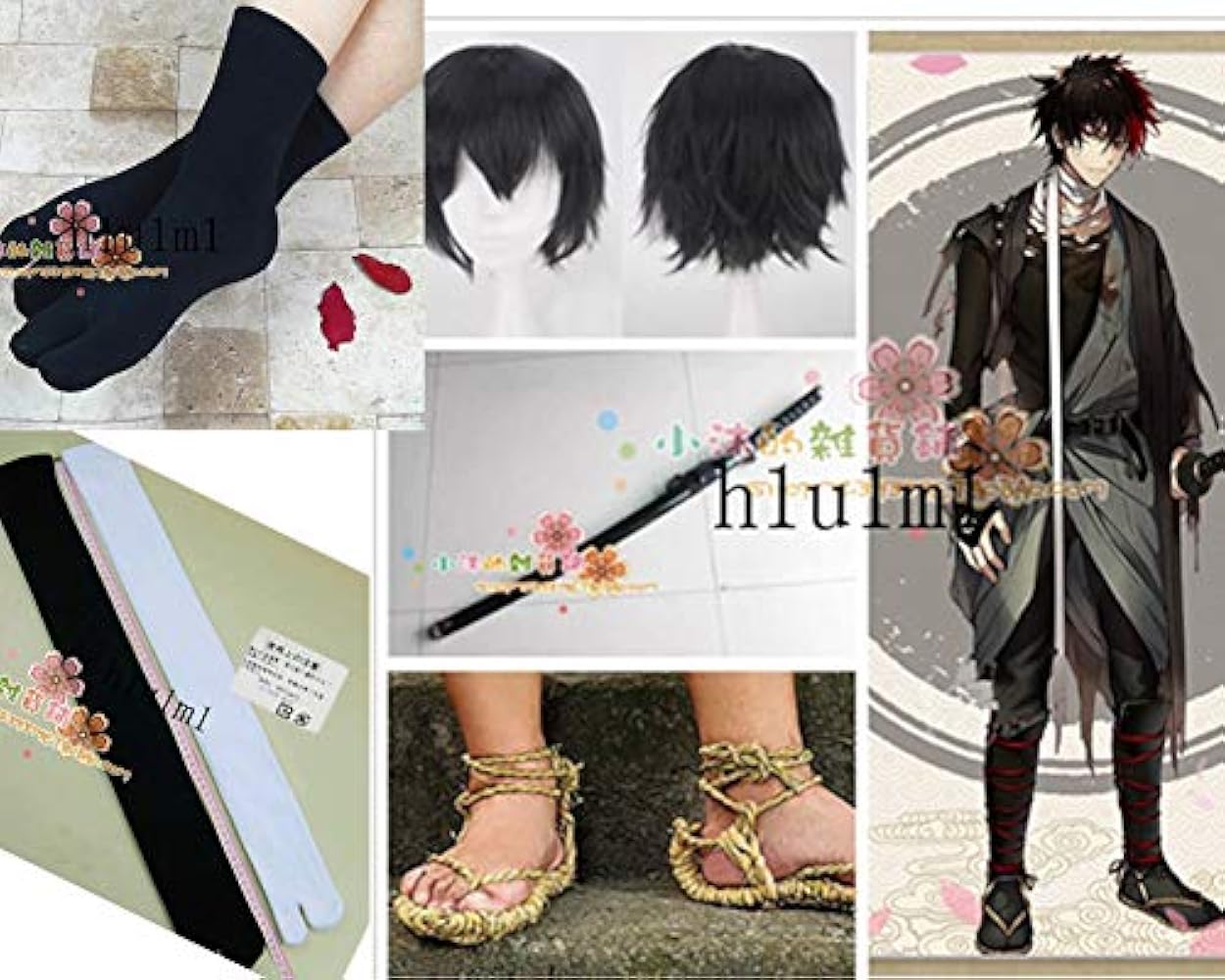 Amazon.co.jp: 刀剣乱舞 肥前忠広 コスプレ衣装 +靴下+ウィッグ+靴+