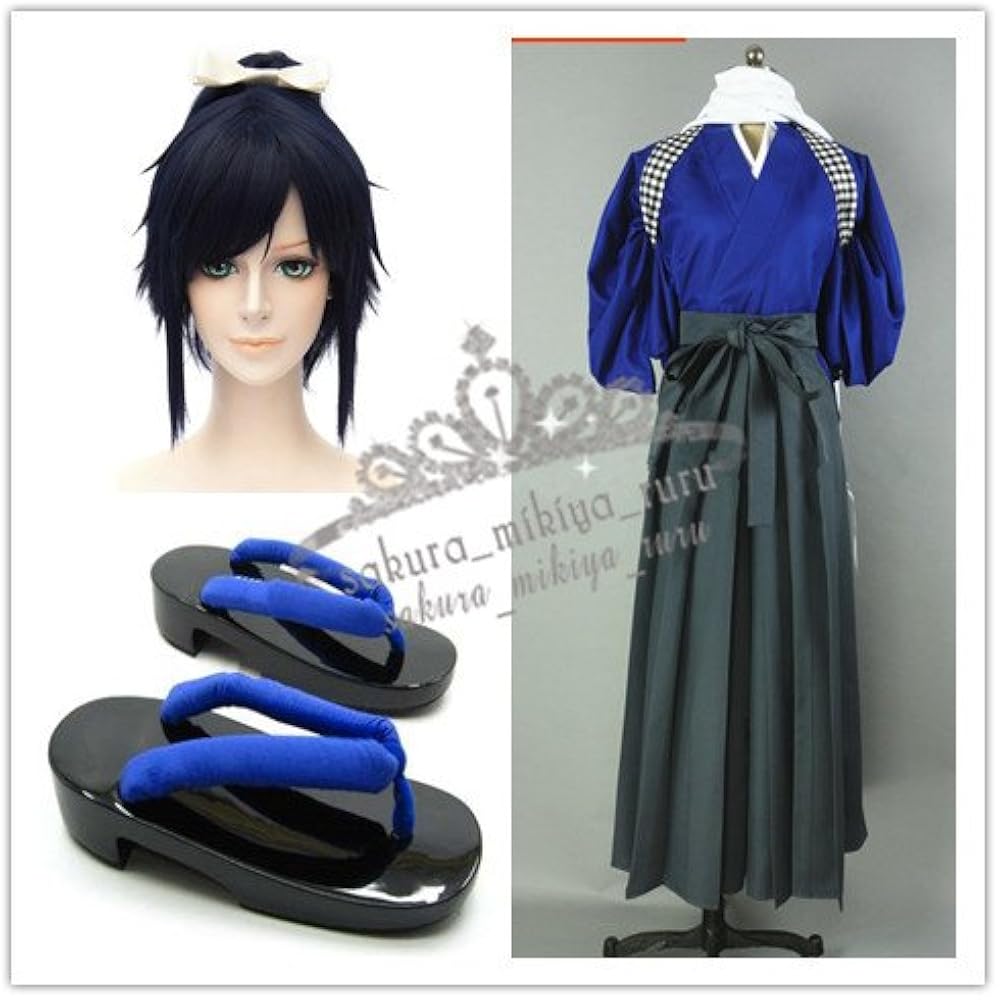 Amazon.co.jp: 刀剣乱舞 大和守安定 コスプレ衣装 内番 +ウィッグ+靴+