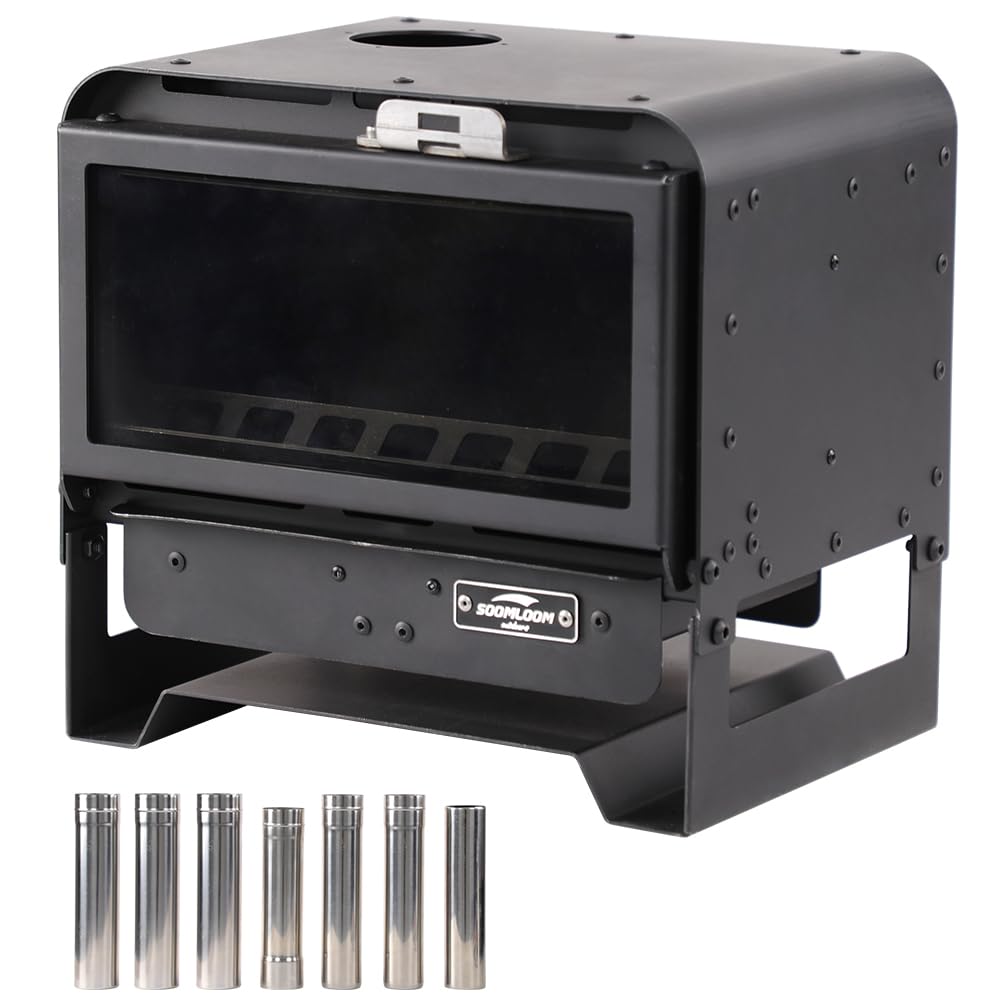 Amazon.co.jp: Soomloom薪ストーブKAKA真っ黒キャンプ暖炉ファイヤー