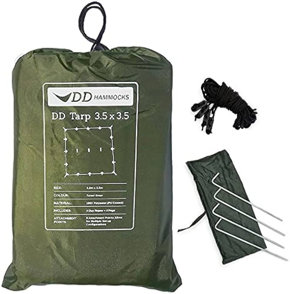 Amazon | DD Hammocks DD Tarp タープ 3,5x3,5 Forest Green
