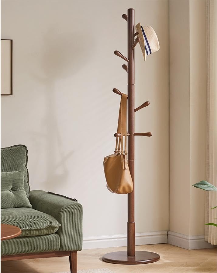 Amazon.co.jp: ポールハンガー 木製コートハンガー コートラック自立式