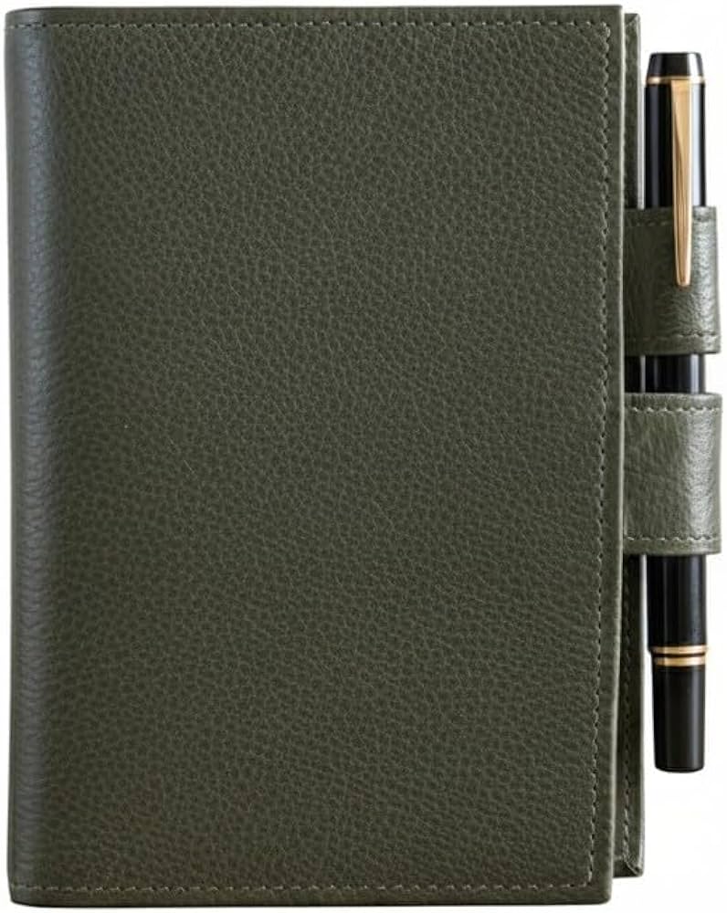 Amazon | ほぼ日手帳対応 文庫サイズ ブックカバー（ペンホルダー付