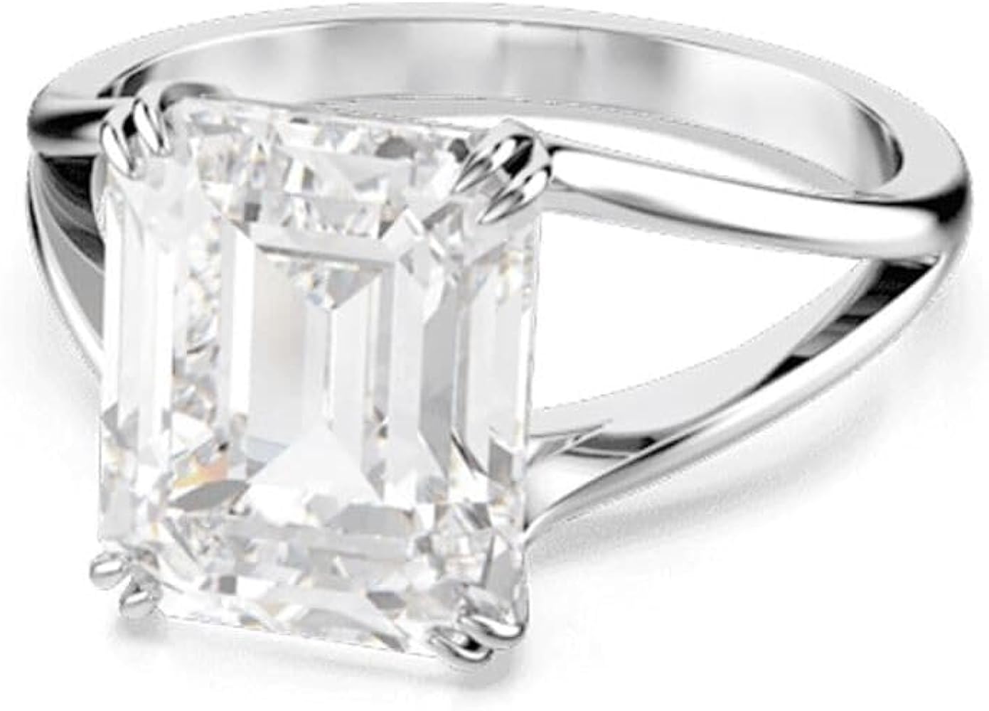 Amazon.com: Swarovski Stilla cocktail ring 5697985 white: Clothing