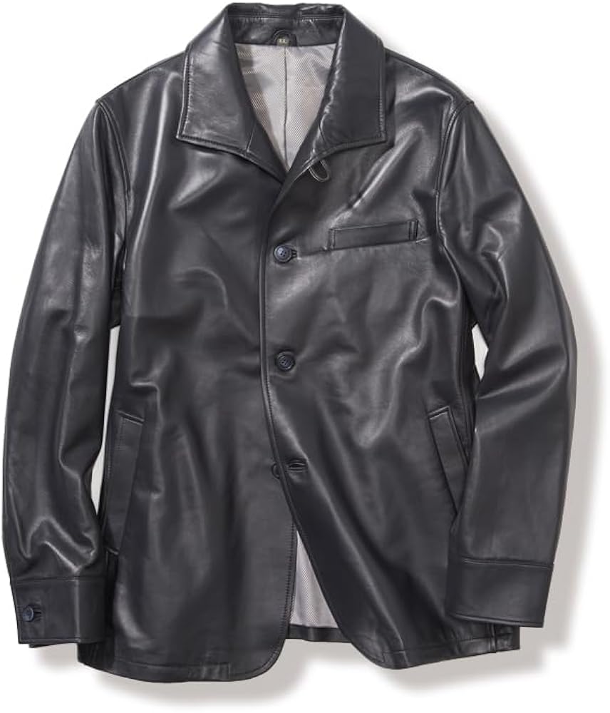 Amazon | [Wind Armor] ニチワレリューム メンズ レザージャケット 革