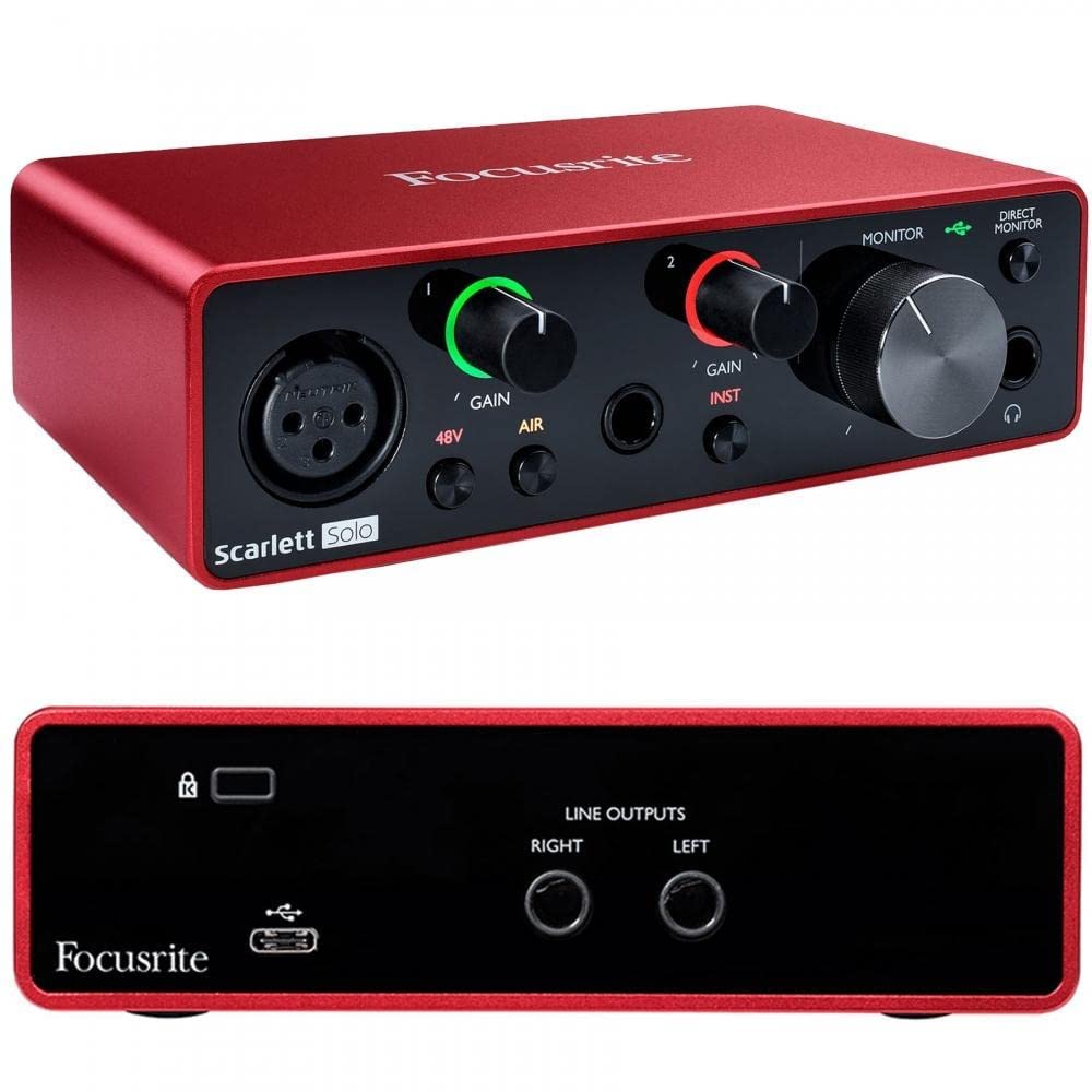Amazon.com: Focusrite Scarlett Solo (3rd Gen) USB Audio Interface