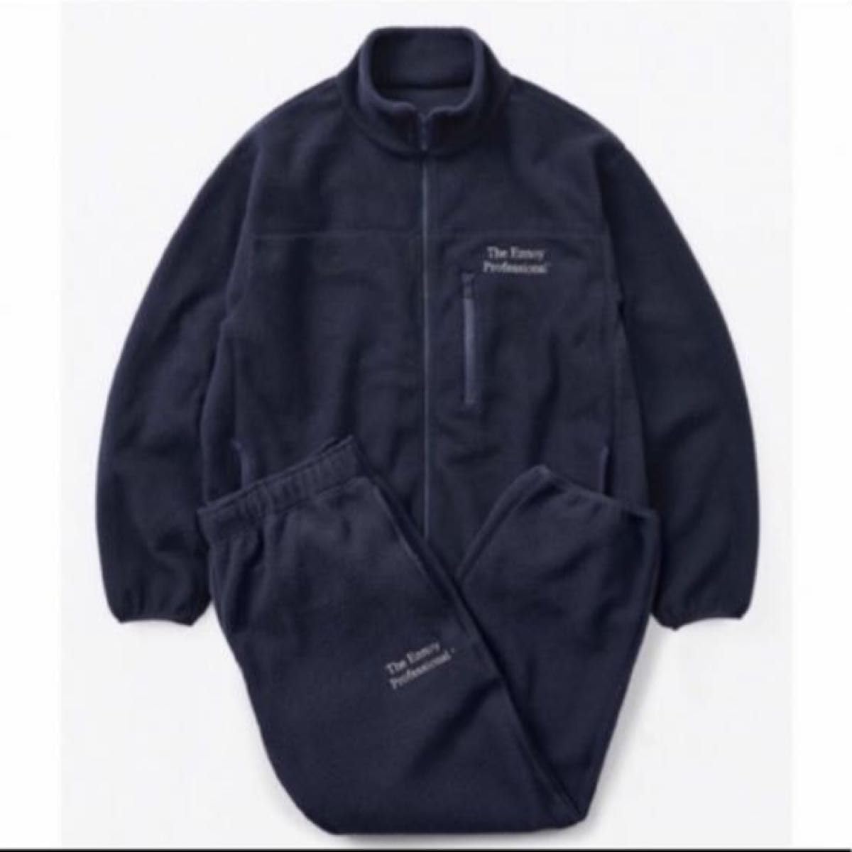 Amazon.co.jp: Ennoy Fleece フリースセットアップ NAVY×WHITE M