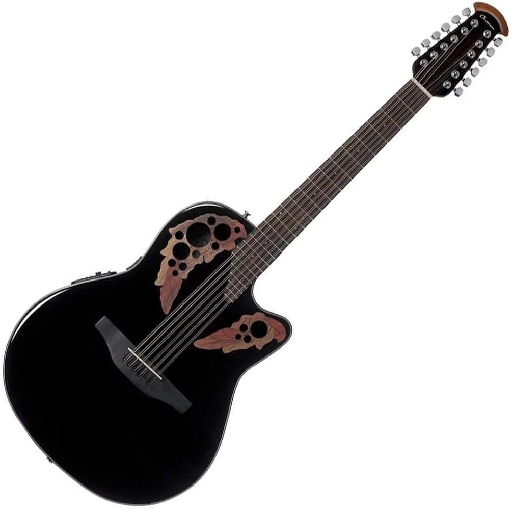 Amazon.co.jp: OVATION CE4412-5-G BLK Celebrity Elite 12-String Mid