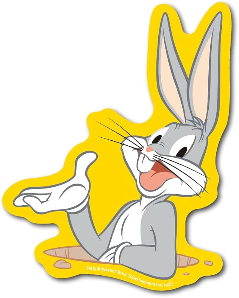 Amazon | ルーニー・テューンズ ミニステッカー バックス・バニー 黄