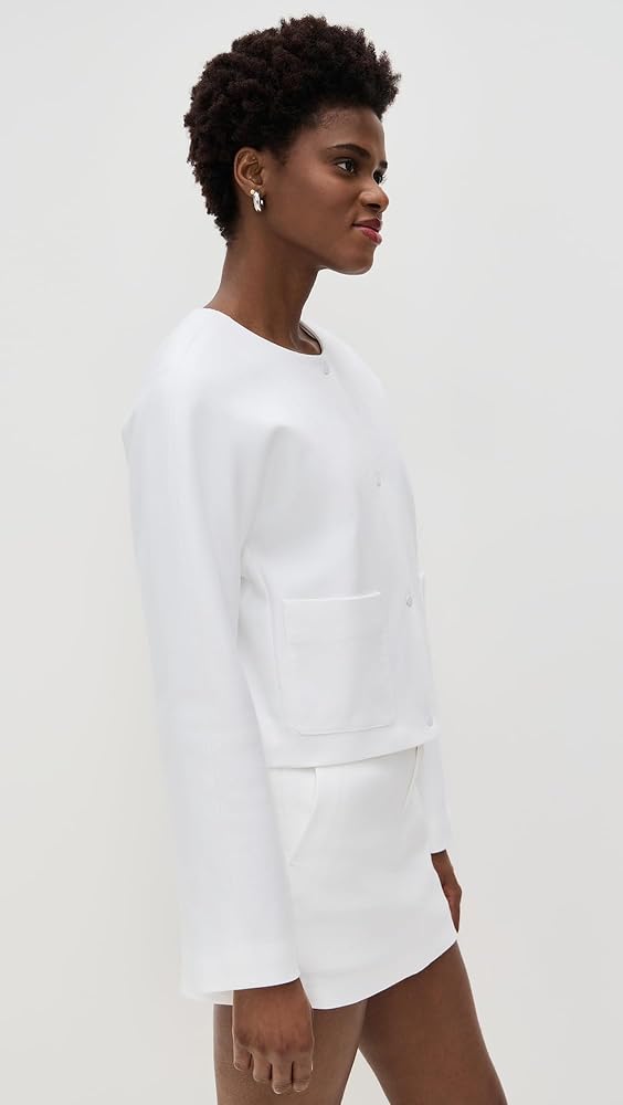 Amazon.com: Vince COLLARLESS JACKET : Clothing, Shoes & Jewelry