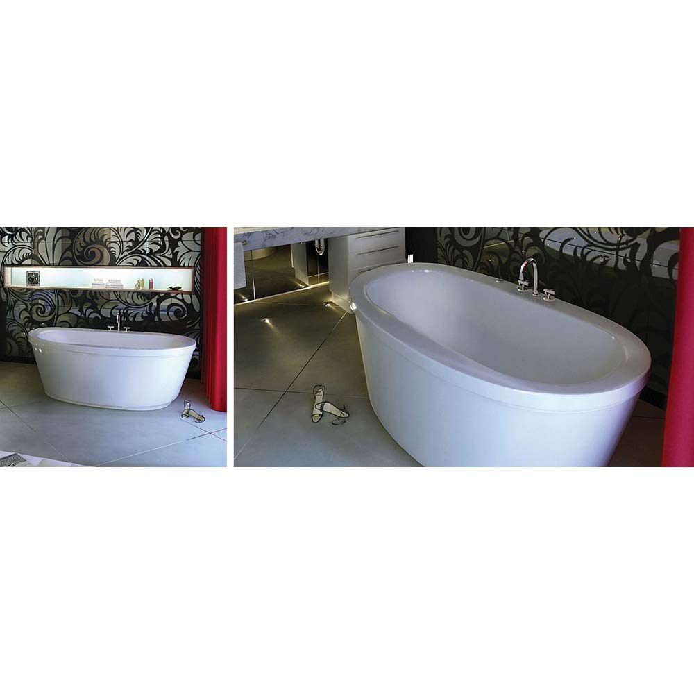 MAAX 105359-000-001 Jazz Oval Acrylic Freestanding Soaking Bathtub