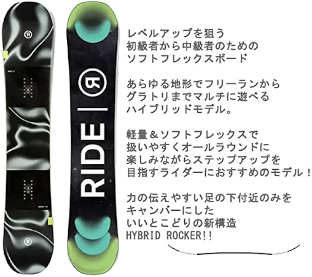 Amazon | RIDE スノーボード 板 メンズ 単品 RIDE ライド AGENDA(21-22