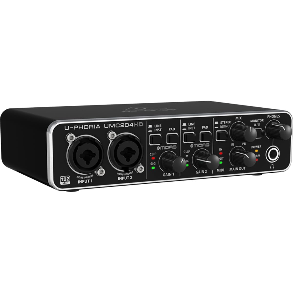 Amazon.com: Behringer UMC204HD Audiophile 2x4, 24-Bit/192 kHz USB