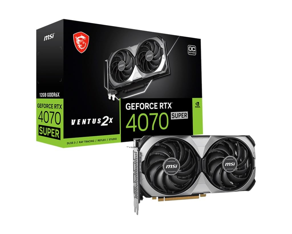 Amazon.com: MSI GeForce RTX 4070 Super 12G Ventus 2X OC Gaming