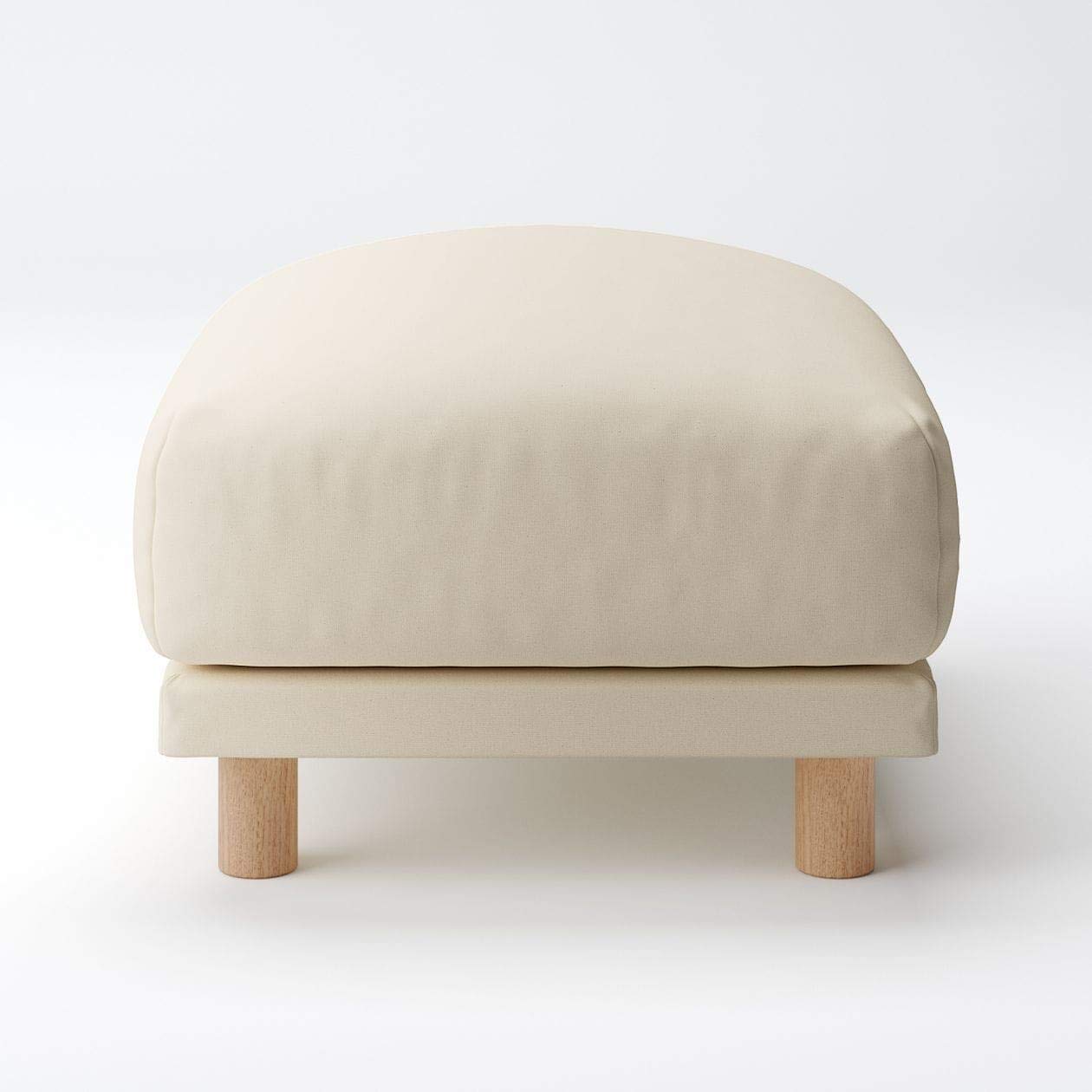 Amazon.co.jp: 無印良品 ソファ用オットマン(カバー、脚別売) フェザー