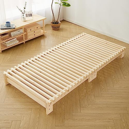 Amazon｜喜之木 ベッドフレーム シングル すのこベッド 脚付き 木製