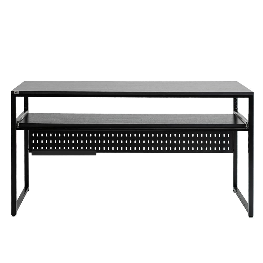 Amazon | ブラック x 1台 LYYL 88鍵盤対応 DTMデスク MD1560 (1560×825