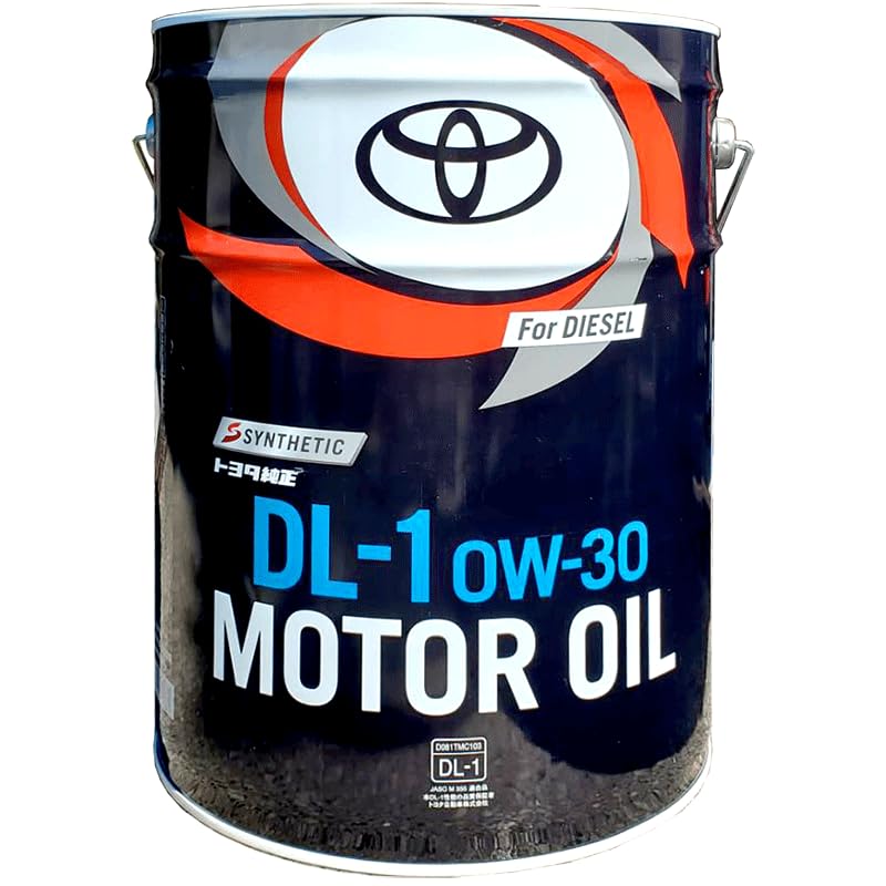 Amazon.co.jp: TOYOTA ディーゼルエンジンオイル DL-1 0W30 20L 08883