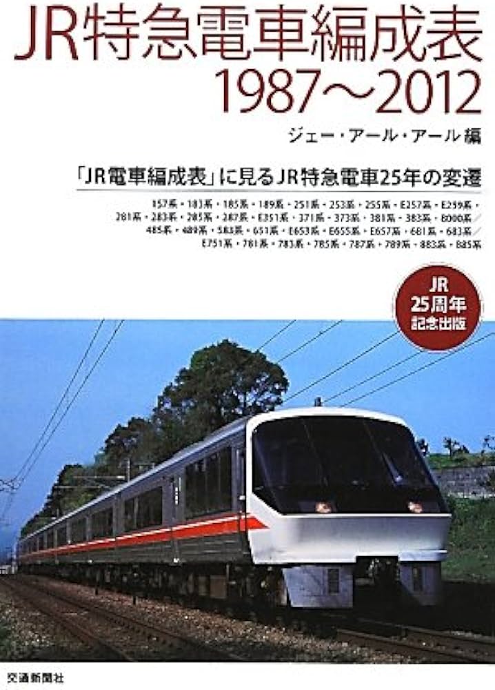 JR特急電車編成表1987~2012: 「JR電車編成表」に見るJR特急電車25年の