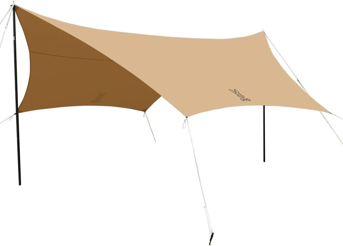 DOD】ALL RIGHT TARP（ヘキサタープ）ってどうなの？焚き火に強い