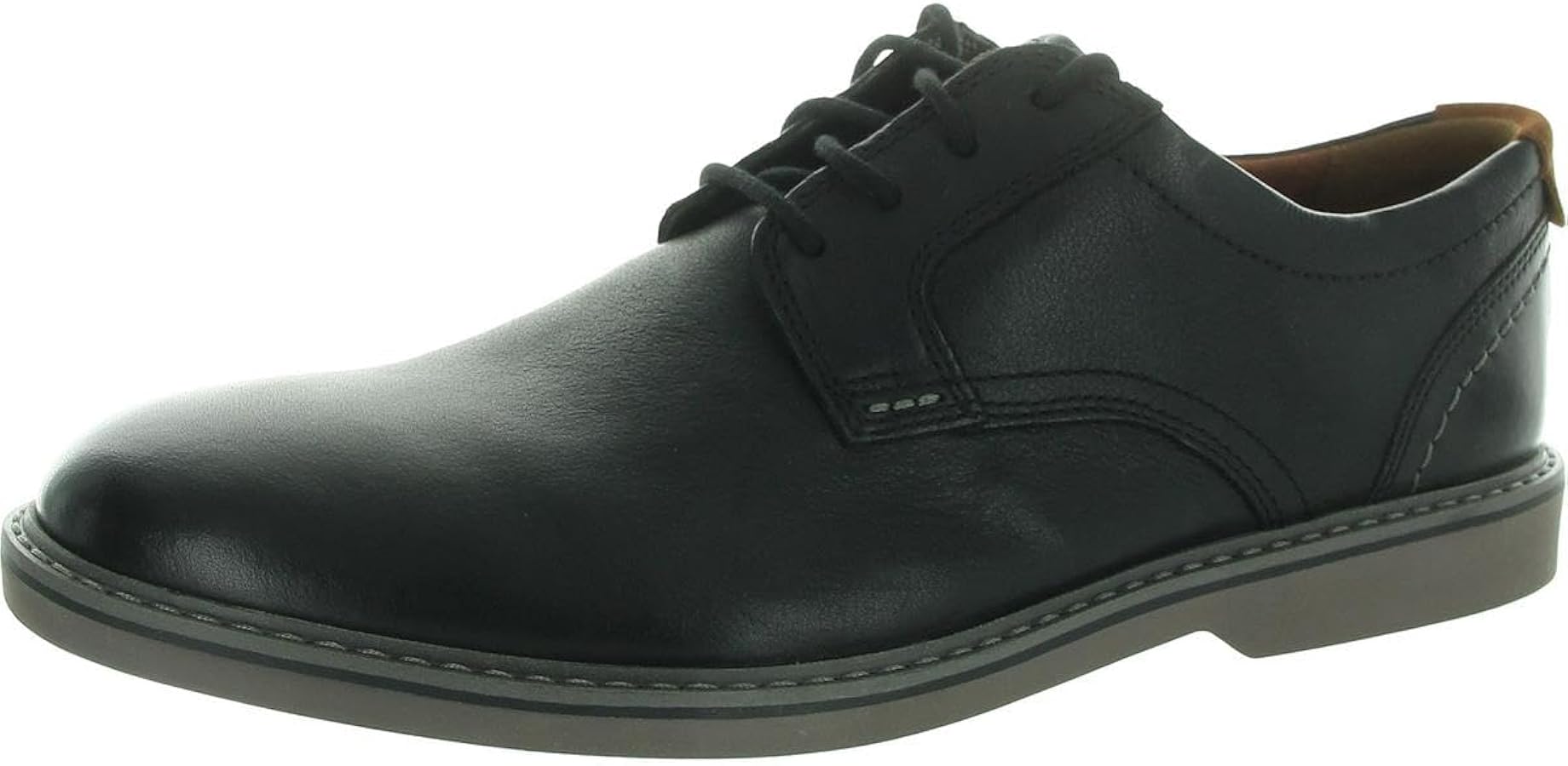 Clarks Collection Men's Radcliff Low Oxford, Black Leather, 7.5 M