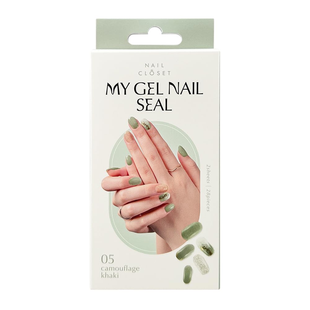 Amazon | ネイルクローゼット myジェルシール 28枚入り ネイル ジェル