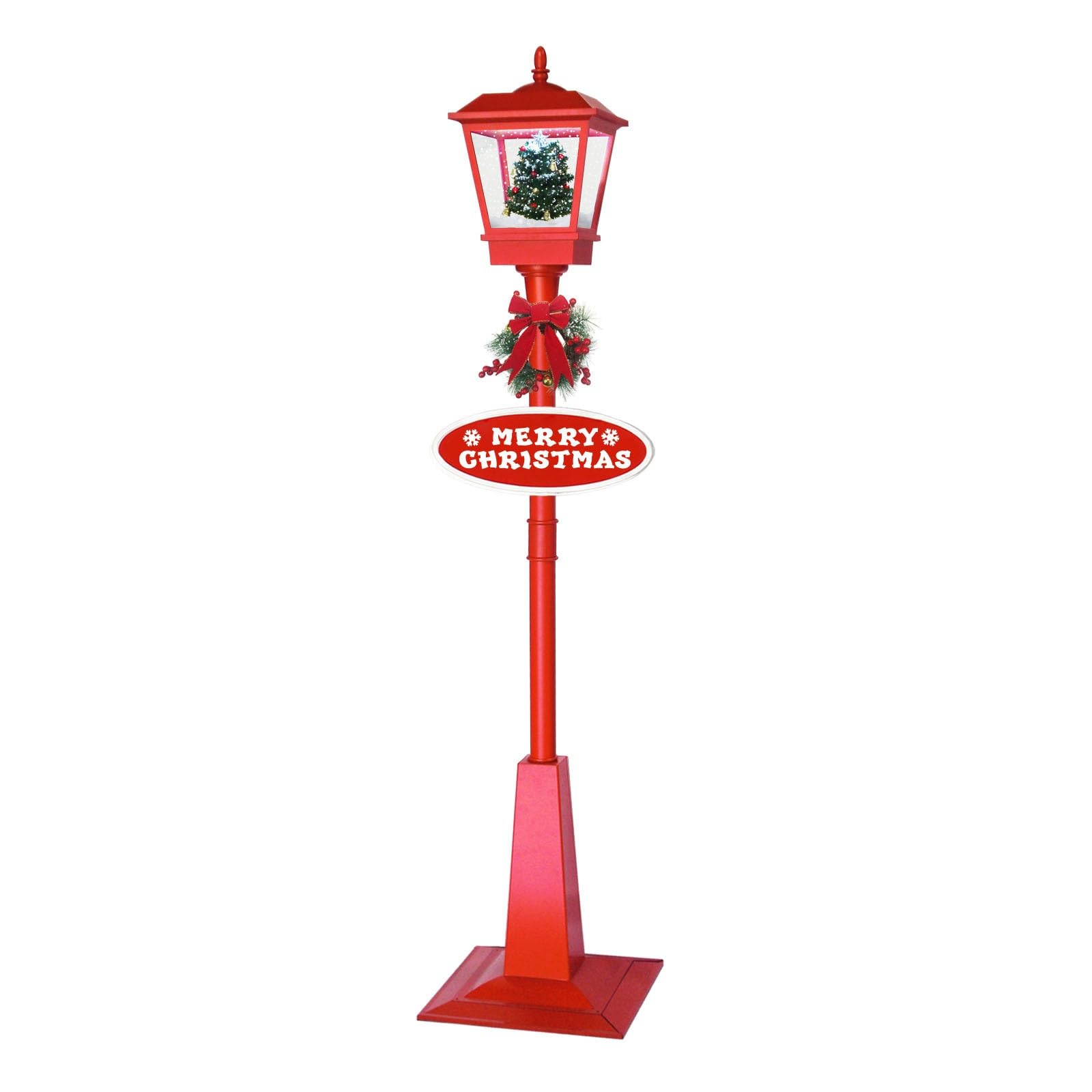 Amazon.co.jp: 街灯 クリスマス街灯 クリスマスの雪の街灯 屋外装飾