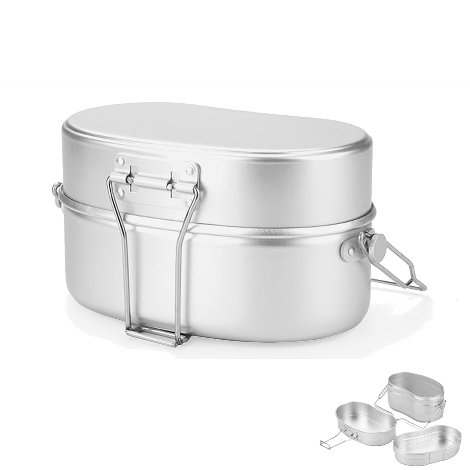 Amazon.co.jp: DZANNC 飯盒 キャンプ 戦闘飯盒2型【2024年陽極酸化