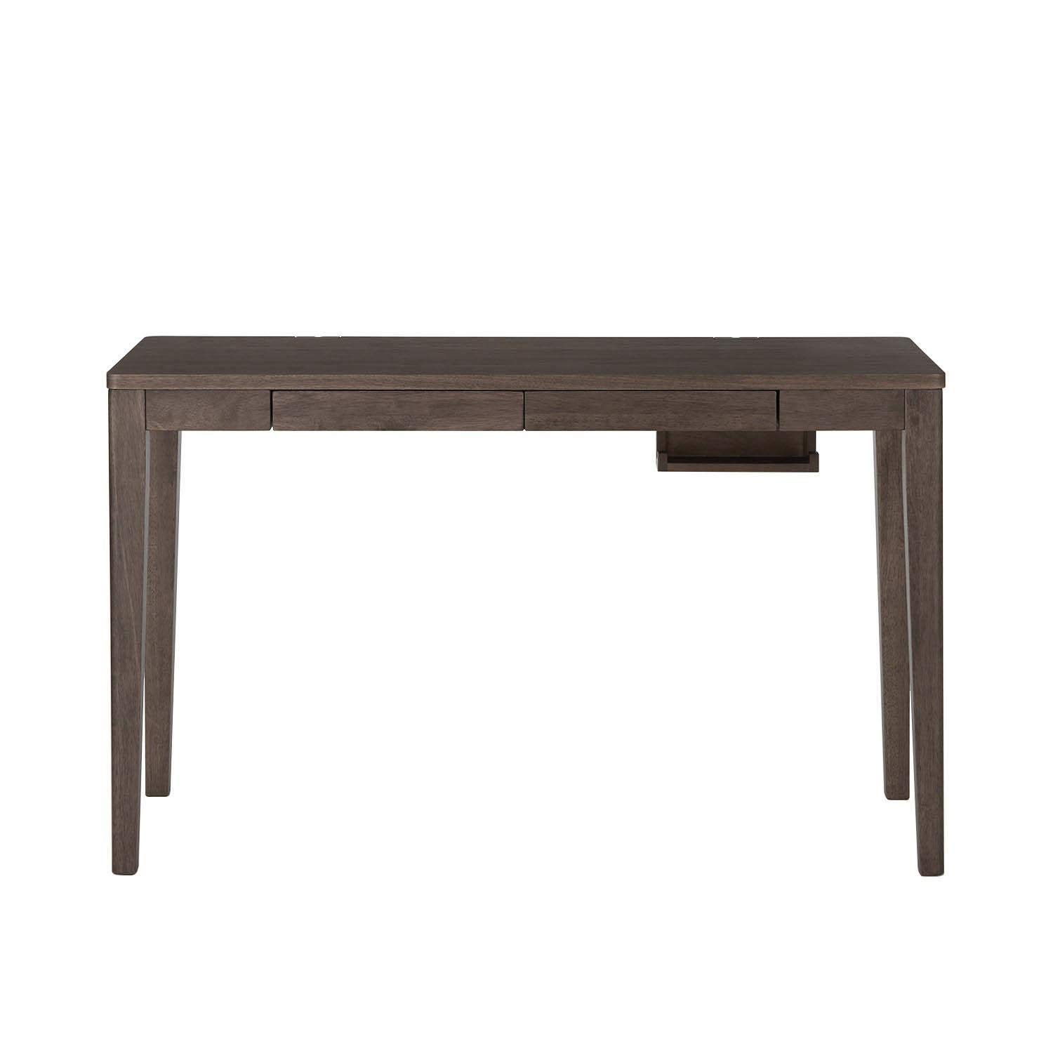 Amazon | [ベルメゾン] パソコンデスク 奥行選べる 机 ダークブラウン